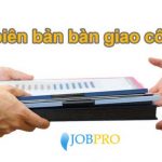 Biên bản bàn giao